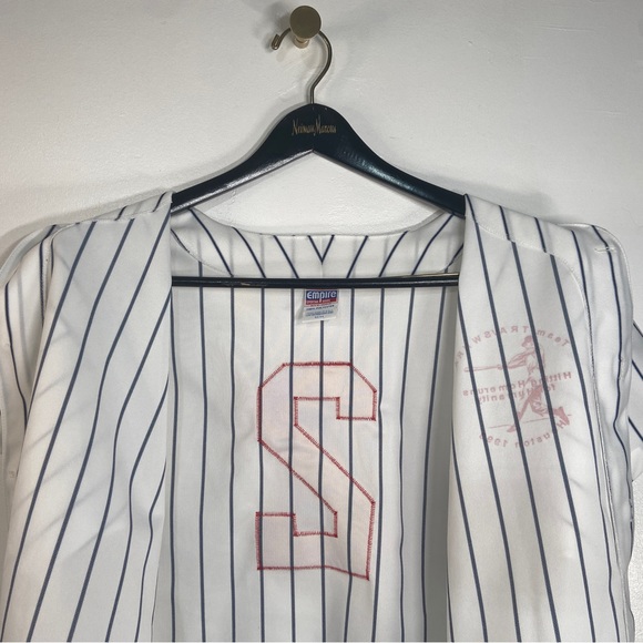 VTG Empire Baseball Shirt Mens 42/44 Black White Red Homeruns for Humanity 1998 - Picture 9 of 16